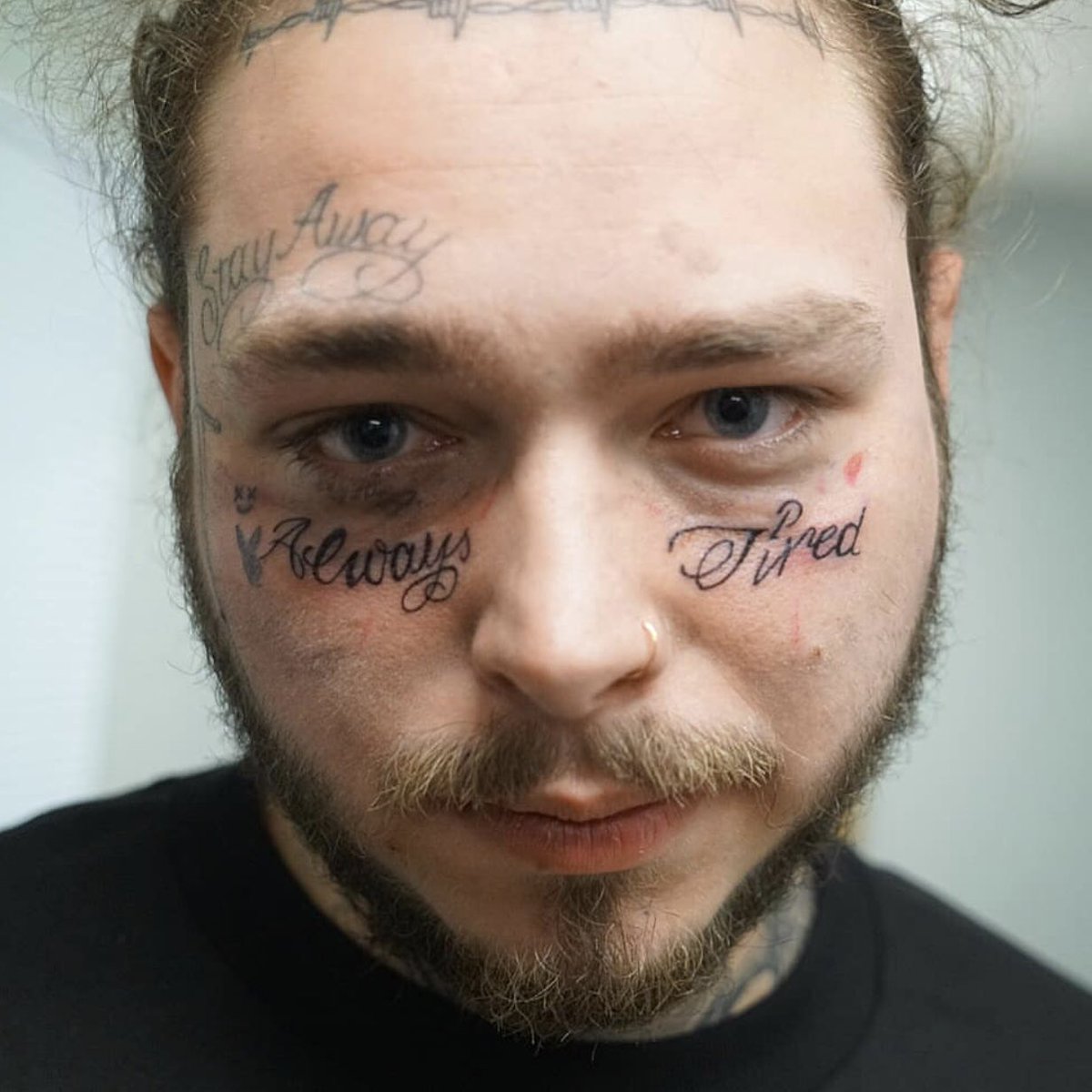 ffuckerymag's tweet photo. “Always Tired” #PostMalone just got two new eye catching face tattoos. Thoughts? 💭 https://t.co/0GdzTK7Dck