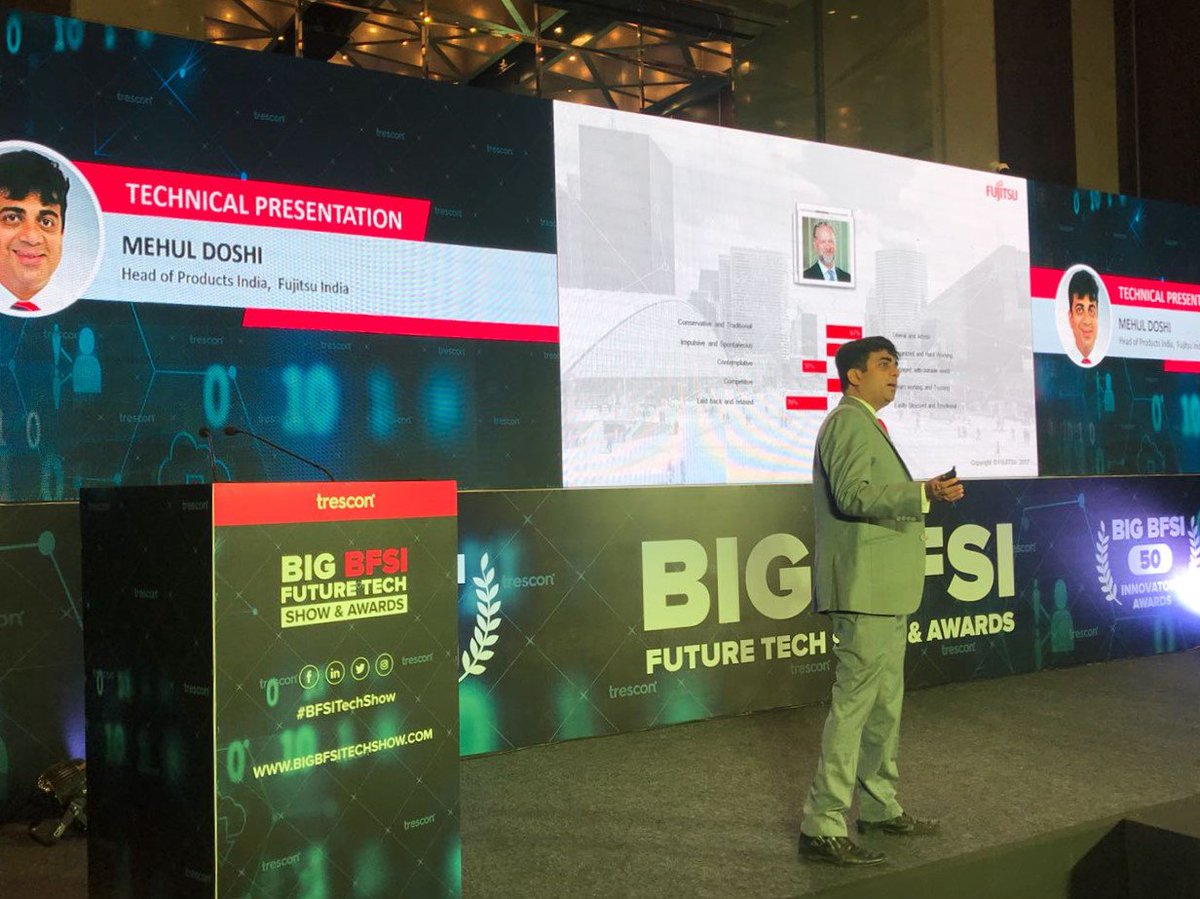 BFSITechForum's tweet image. A digital boom is taking place across all segments of the banking and financial sector, making operations more hassle-free and impactful.
Mehul Doshi enlightening the audience on the impact of Artificial intelligence on Future banking. 
#BFSITechshow #AI #Technology