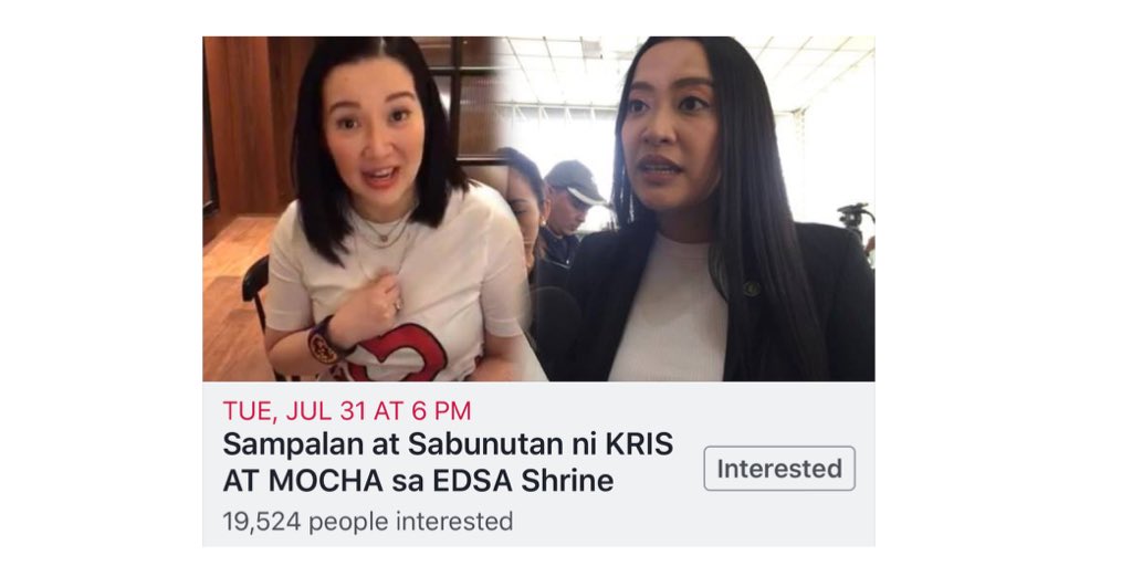 kfinew's tweet photo. Haha! #LabanKris #IStandWithMocha https://t.co/BKxSH0hgCh