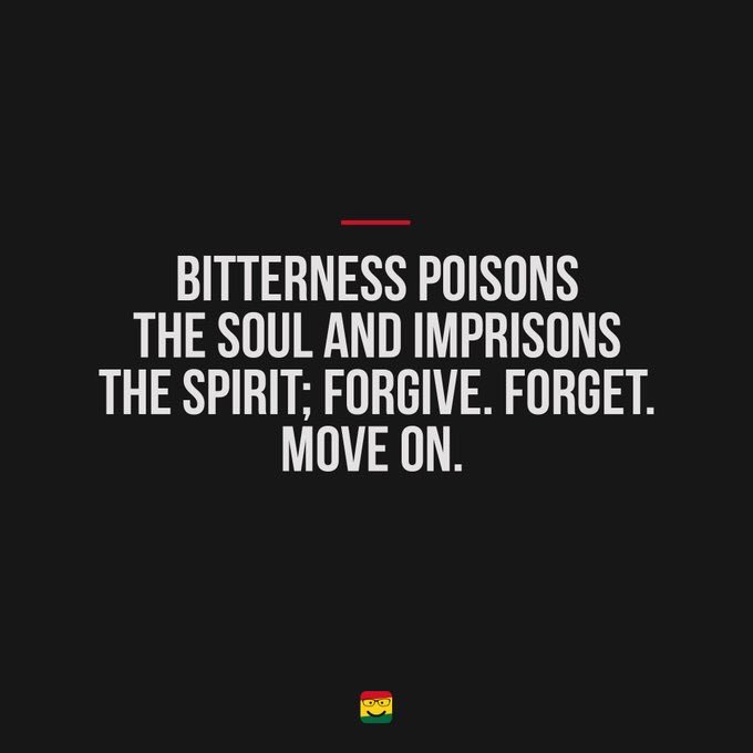 eddie_sekyere's tweet photo. Be sure not to allow bitterness from a situation, experience or event affect you. Let it go and move on.
#ThursdayNotes
@neneodonkor https://t.co/jJl9YILw37