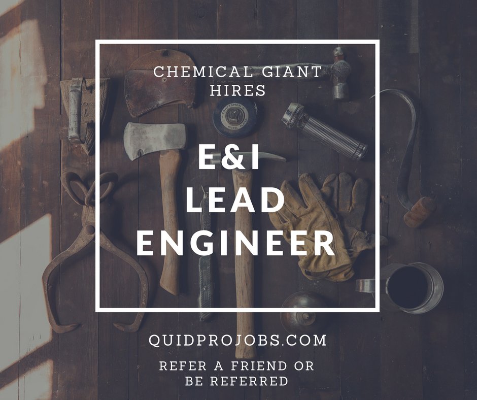 QuidProJobs's tweet photo. Chemical company is hiring E&amp;I Engineer with project management competencies. A successful referral is worth €2088 #JoinTheReferenceClub https://t.co/YVsujC7ySV https://t.co/DxfHblK7ID