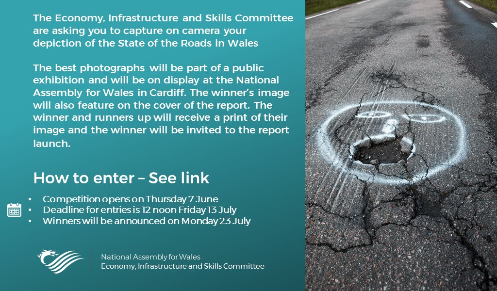 SeneddEconomy's tweet photo. State of the Roads in Wales’ Photography Competition
Link: https://t.co/q3hsgm34SW https://t.co/MDNXIPsuLt