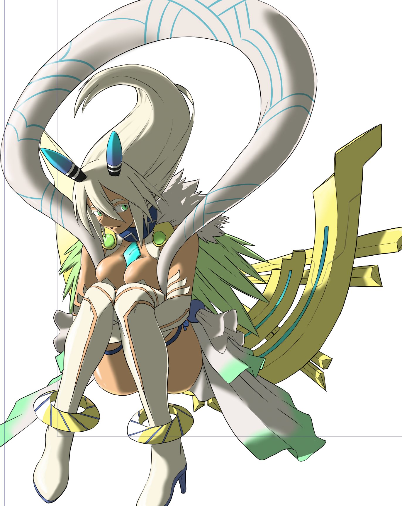 いのり@ on X: ヤエギリのカラー完成(暫定)！あとツキとメレフとカグツチのカラーも間に合わせるぞ #ゼノブレイド2#Xenoblade2  t.coup5imHKexz  X