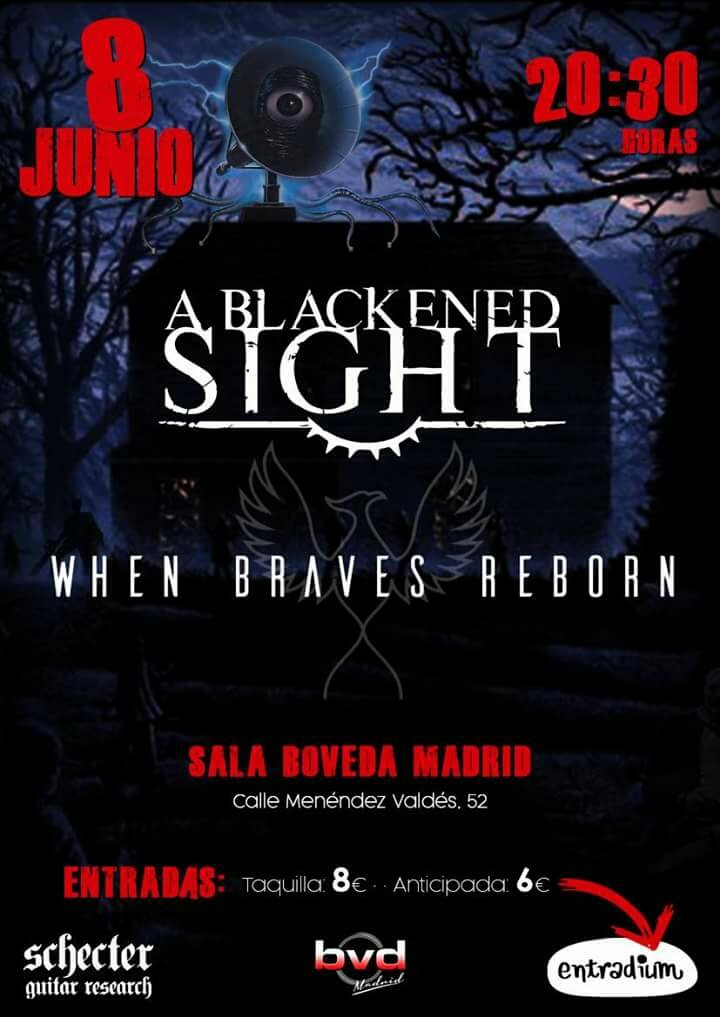 Esto es mañana!!
<a href="/WBReborn/">When Braves Reborn</a> y <a href="/ablackenedsight/">ablackenedsight</a> en el jodido centro de Madrid 🔥🔥

Pillad aquí vuestras entradas anticipadas: entradium.com/entradas/a-bla…