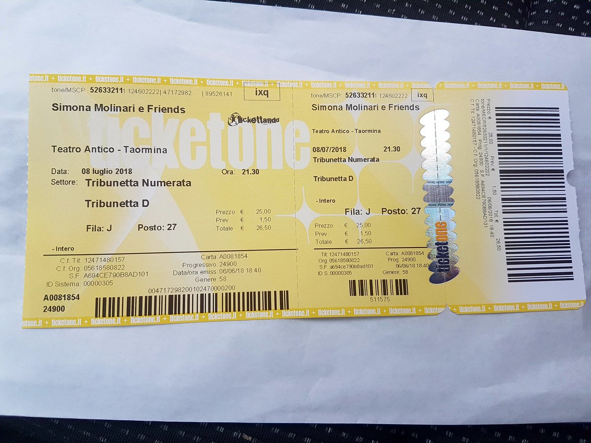 gianlu477's tweet photo. Le gioie,quelle vere!!! @SimonaMolinari ci vediamo l'8 luglio a Taormina 😍 #SimonaMolinariEFriends #VogliaDiLive https://t.co/Xs4IbJGnMS