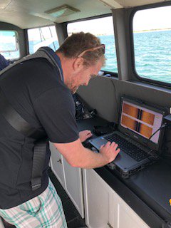 Good day on the solent using the side scan over the Mary Rose wreck site. <a href="/Marine_Sonic/">Marine Sonic</a> #sidescan