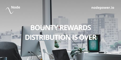 nodepower_com's tweet photo. 🎉#Node #Bounty Rewards distribution is over!

Make sure that you received the exact amount of NODE #Tokens that you earned while participating in the Bounty Program. If you haven't received your reward, please, let us know via our Telegram chat or e-mail: support@nodepower.eu. https://t.co/Yl6TQJFKsK