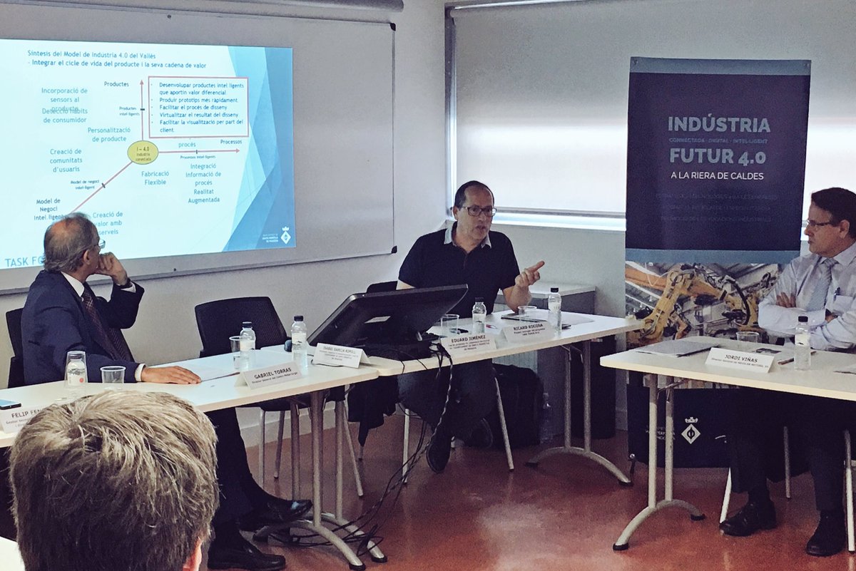 pespm's tweet photo. Les empreses participants a la #TaskForce, tenen en comú que no només estan en procès de desenvolupament d’integració de tecnologia 4.0, sino que ja pensen en nous projectes per seguir millorant, via Ricard Rocosa, project manager del programa #SPMi40 https://t.co/Bak56MK31Z