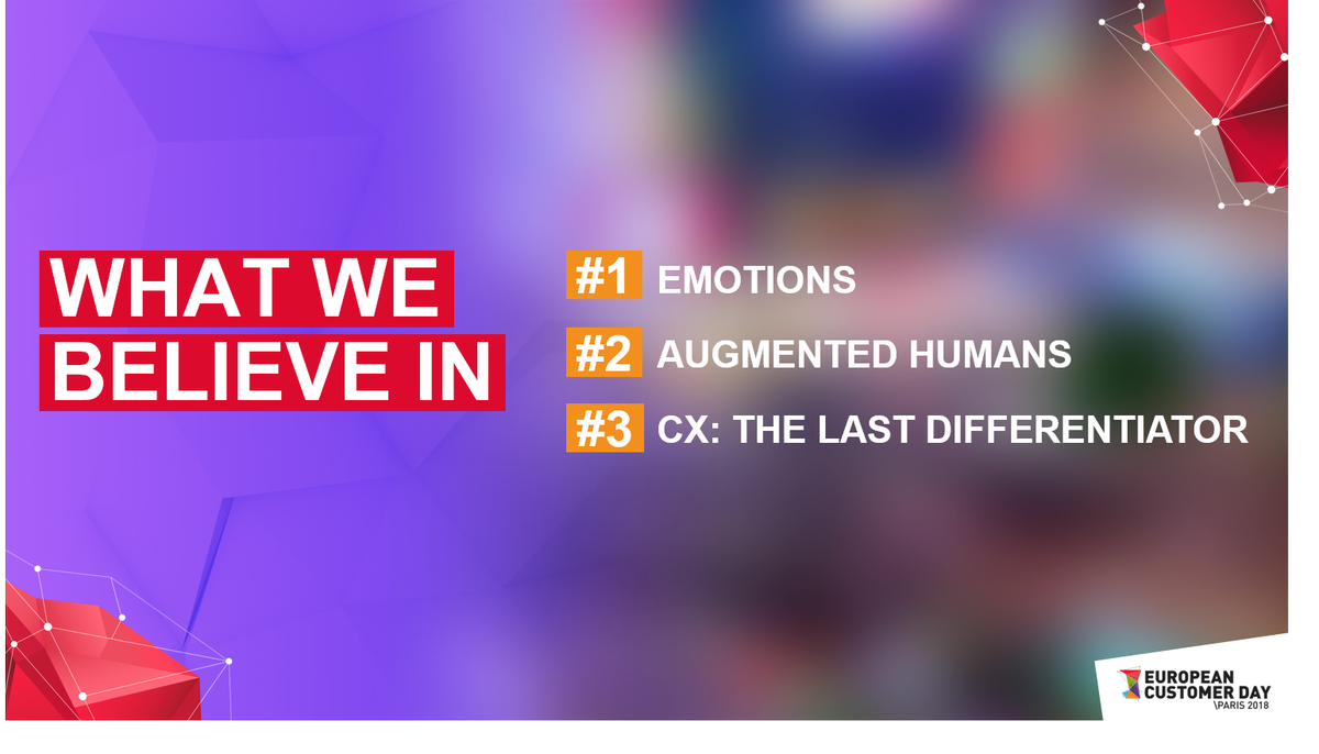 foundever_fr's tweet photo. @laurent_uberti #ECD2018 “Nos convictions : l’#émotion, l’humain augmenté, et l’#experienceclient comme différenciateur. Empower Humans, Enhance Brands ! » https://t.co/TJcERZMcVj