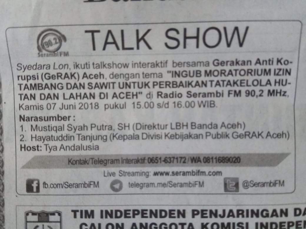 GeRAK Aceh tweet media