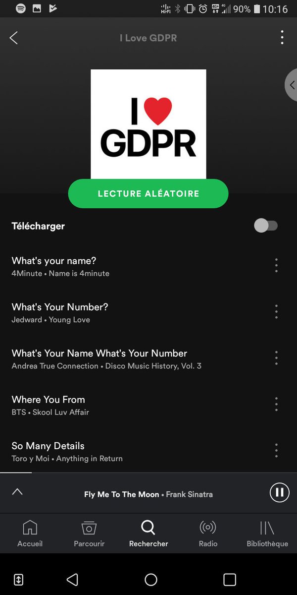 issactivated's tweet image. Une playlist GDPR sur Spotify. Énorme