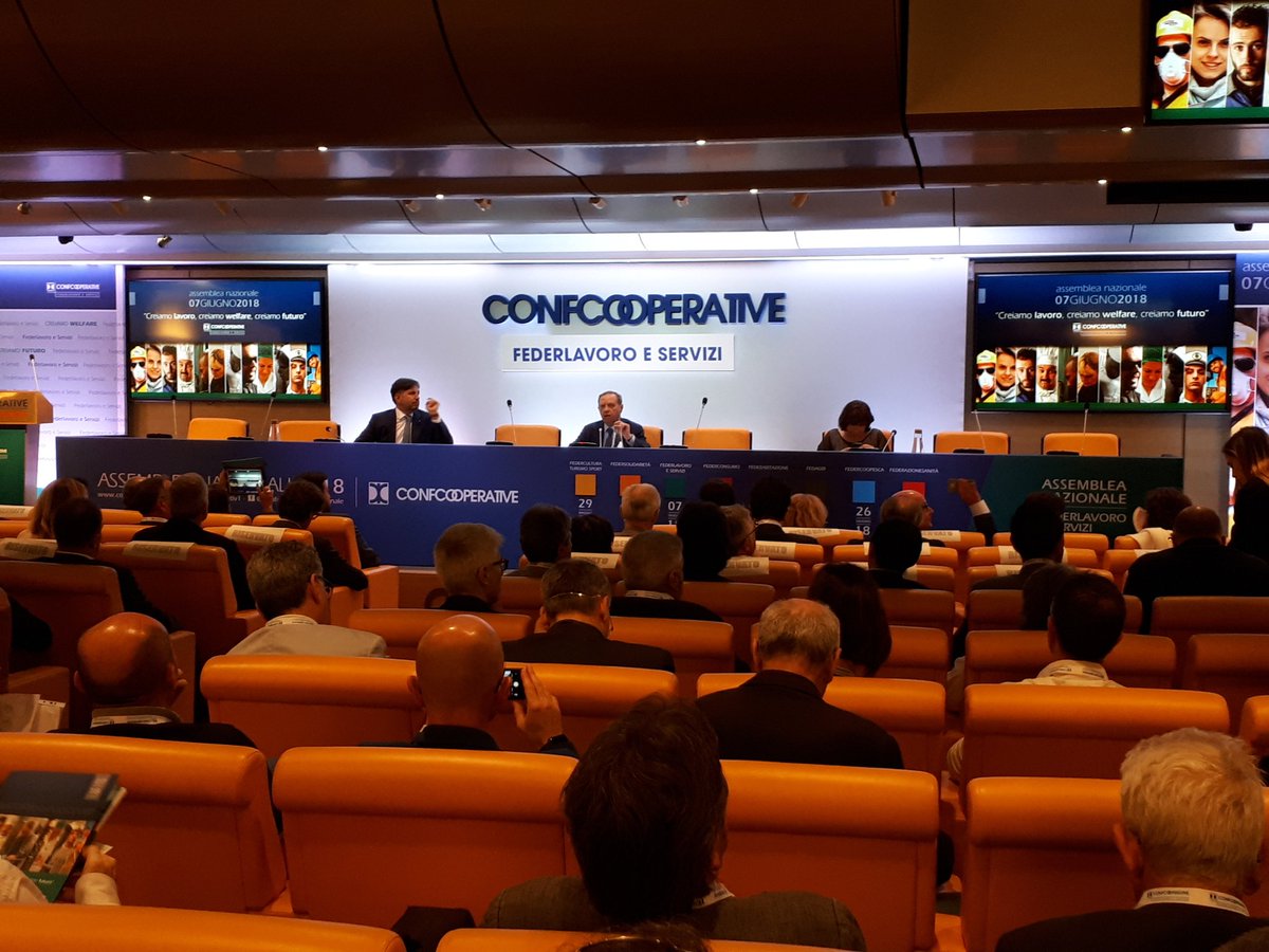 Creiamo #lavoro, creiamo #welfare, creiamo #futuro. Al via a Roma l'assemblea di @Federlavoro <a href="/Confcooperativ1/">Confcooperative</a> <a href="/MassimoStronati/">Massimo Stronati</a> <a href="/cribazz/">Cristina Bazzini</a> <a href="/brucosos/">Marco “Bruco” Ferri</a>
