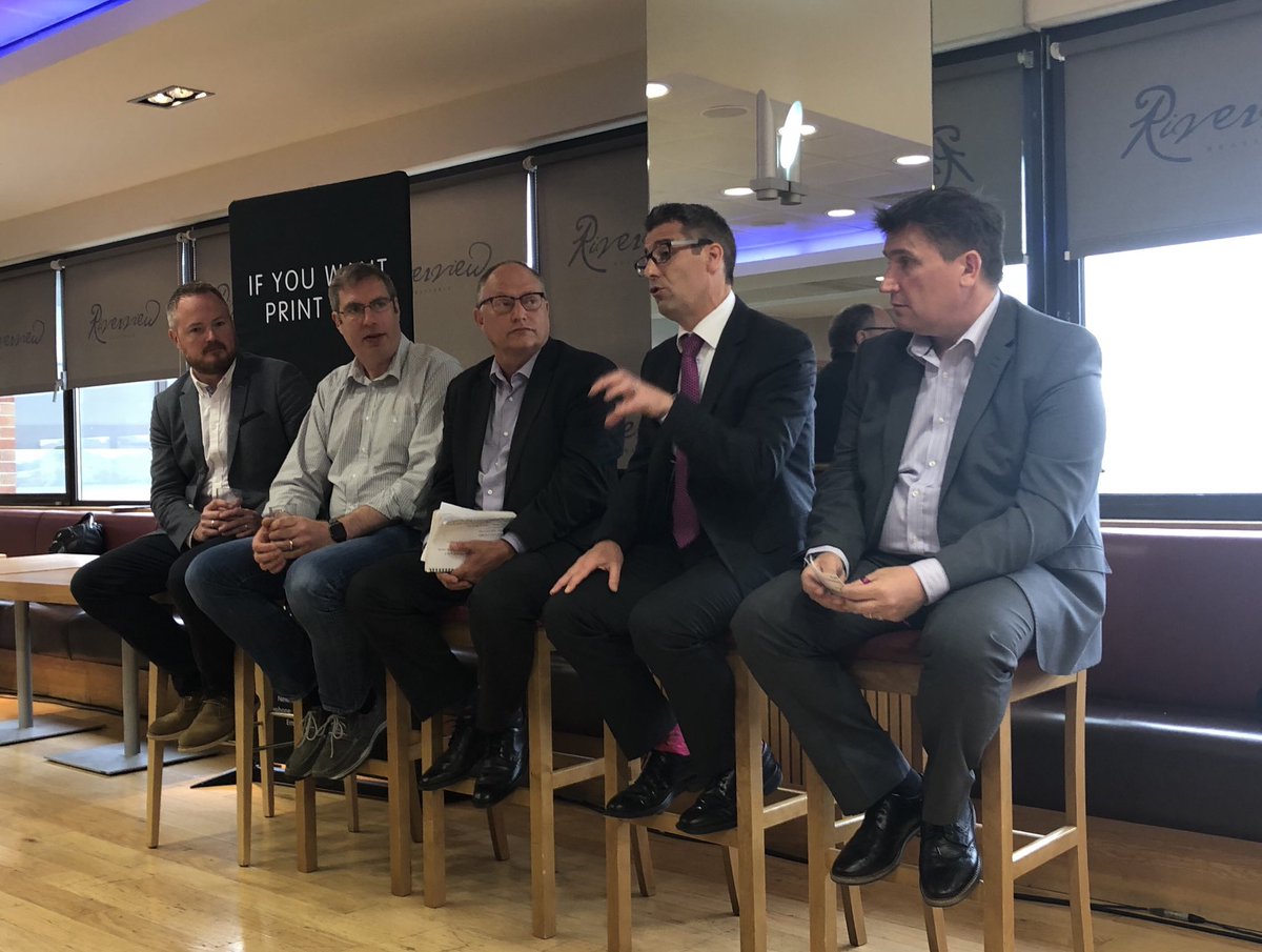 lucy_phil80's tweet photo. #Showyourmussel @TheMusselClub   Passionate start to the day. Shame there are no women on the panel though 🤔 https://t.co/Wtn2r9Jupr