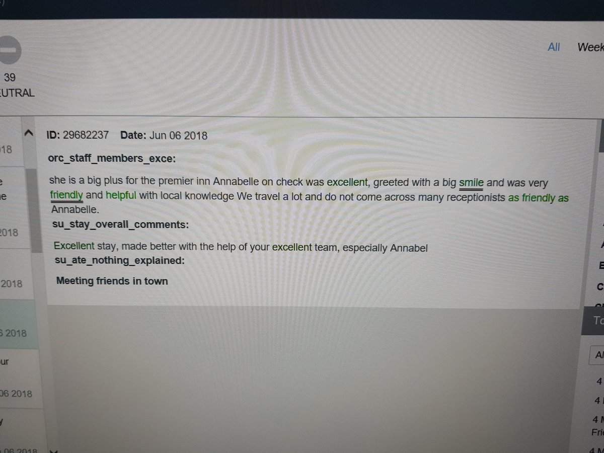 Great comments for Annabel ❤⭐ #nailingthe4momentsoftruth 
<a href="/essexarea/">Premier Inn Essex Area</a> <a href="/SDEBDD/">simon ewins</a> <a href="/placemadebyyou/">A Place Made By You</a> <a href="/gillklarin/">Gillian Klarin</a>