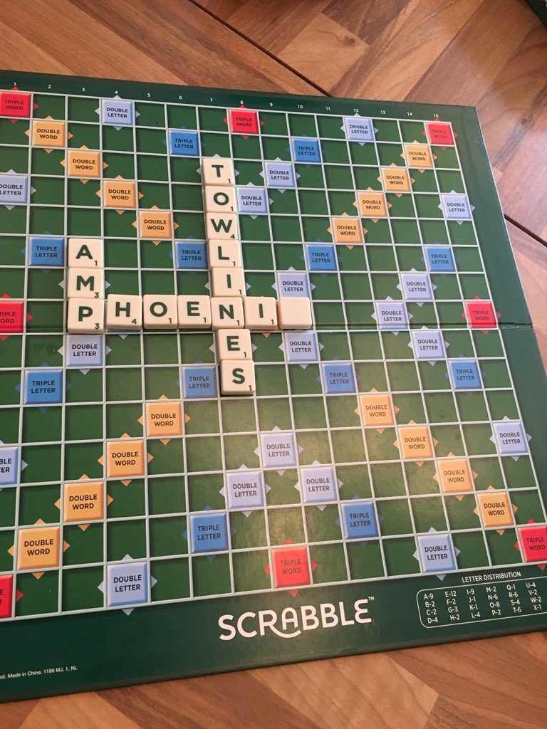 Gunson88's tweet photo. 9am playing @SCRABBLE_EA and got all letters down twice in first 2 goes. 144 points. @BritishMensa you want me?! 😉🤓👩‍🎓#scrabble https://t.co/8d8HWk48Kx