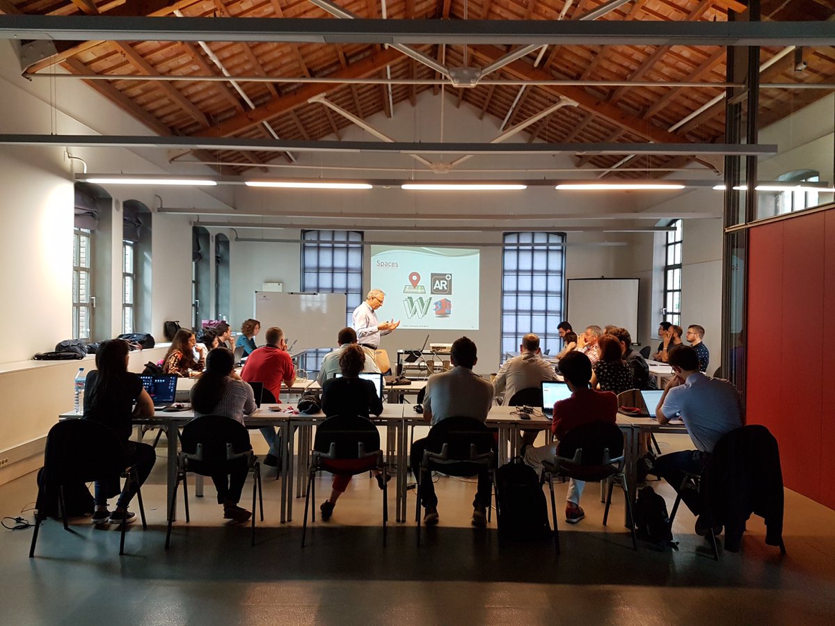TIDE_UPF's tweet photo. First day of our #ResetMOOC and #Smartlet projects meeting at @UPFBarcelona https://t.co/sFAdob7OI3 @cdkloos @gsicemic @TIDE_UPF also with @spikol and @gioraa #learningtechnologies #MOOC #IoT #LearningDesign #LearningAnalytics https://t.co/uCCp6QDTYV