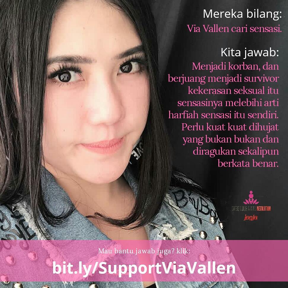 Mengungkapkan kekerasan dan suara keadilan dibilang Cari sensasi? Oi! No, check it out! 
#viavallen #metoo #sayajuga