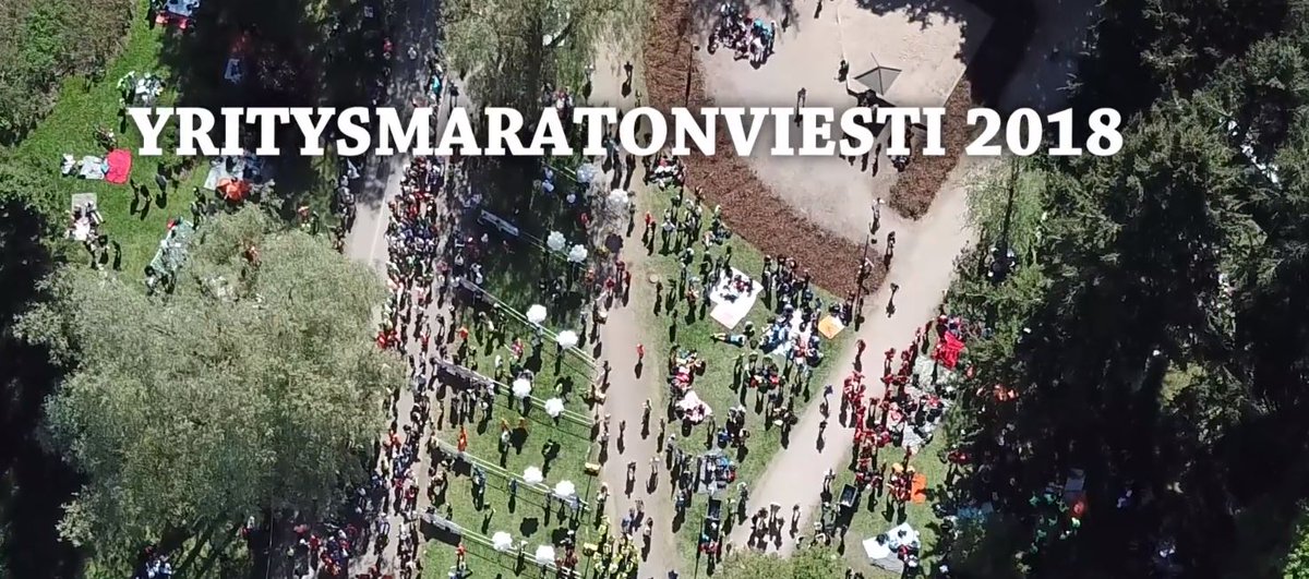 Yritysmaraton's tweet photo. Yritysmaratonviestin tunnelmia 2018 -koostevideo on nyt julkaistu! Pääset fiilistelemään parin viikon takaisia tunnelmia meidän Facebook tai Instagram tililtä. Nähdään taas Töölönlahdella 24.5.2019 ! 😊
#yritysmaratonviesti #yritysmaraton #ymv18 #työhyvinvointi #juokseminen https://t.co/IiG83XEkes