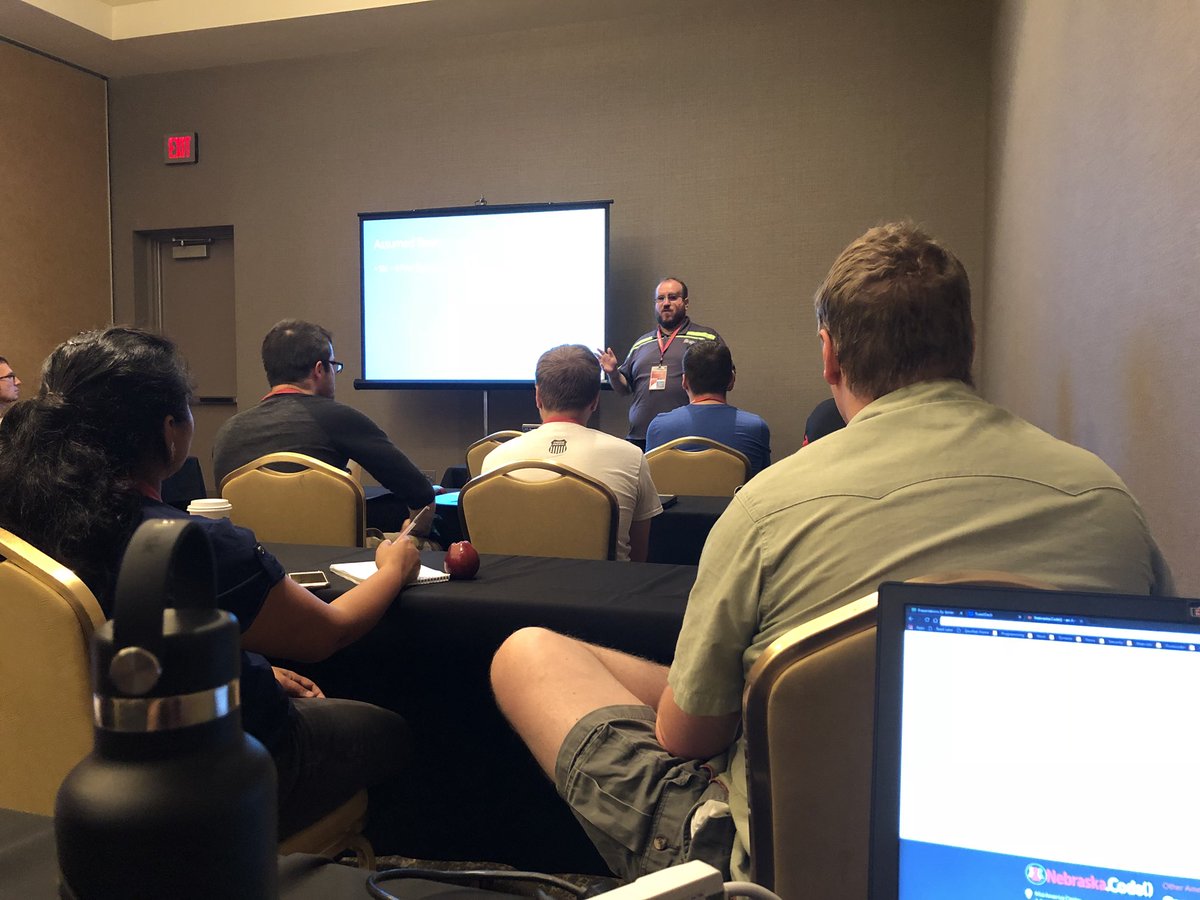 punkcoder's tweet image. Good talk with @mitchelsellers about security @#nebrcode