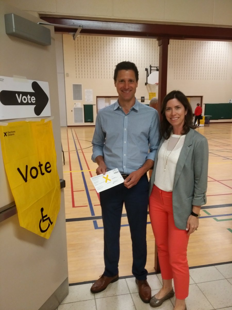 Polls are open and we just voted for change. #DanWeber2018 #PCPO. Call my campaign office if you need assistance voting today 519-772-5766. #Onpoli #OntarioVotes #ElectionDay