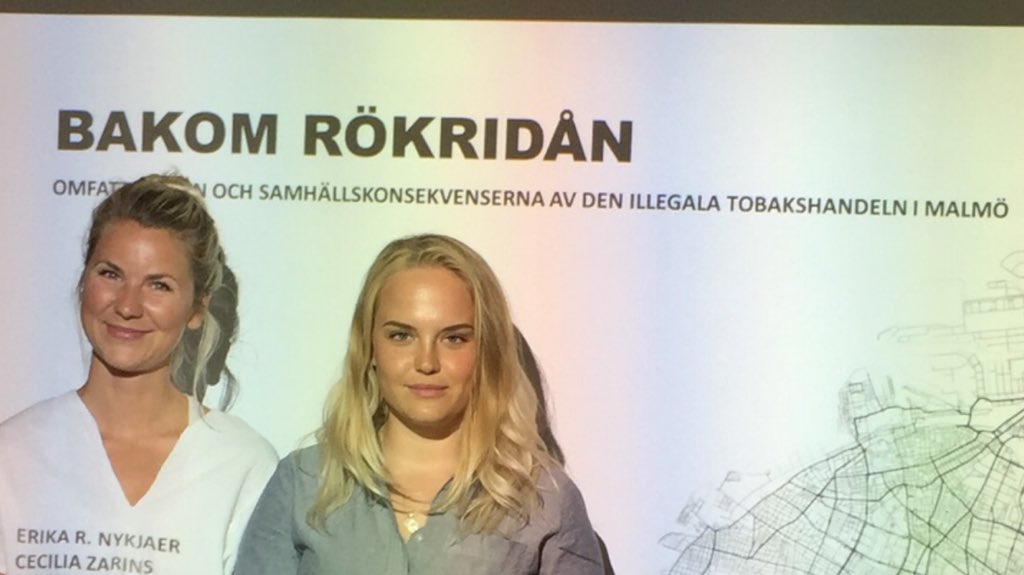 orstrand's tweet photo. Mycket intressant presentation av studenter från @mahcriminology gällande illegala tobakshandeln och kopplingar till organiserad brottslighet. https://t.co/DiEXxSe2PJ