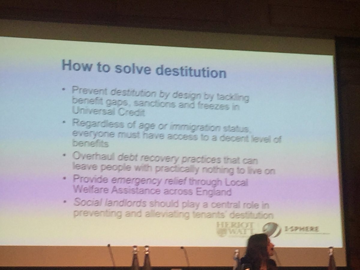 EapnUK's tweet photo. Decent benefits are essential to tackling #ukdestitution according to Suzanne Fitzpatrick https://t.co/wWkmQ8egVC