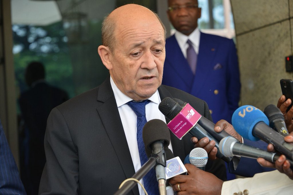 Les relations entre la #France et le #Congo sont fluides, a déclaré Jean YVES LeDrian, ministre français des affaires étrangères à sa sortie de l’audience avec le Président Sassou N’Guesso ce 07/06 a Brazzaville. <a href="/jeune_afrique/">Jeune Afrique</a> <a href="/RFI/">RFI</a> <a href="/ICIBrazza/">ICIBRAZZA</a> <a href="/Grace_Patcheli/">Grâce Patcheli</a> <a href="/Maintenezlecap/">maintenez le cap</a>