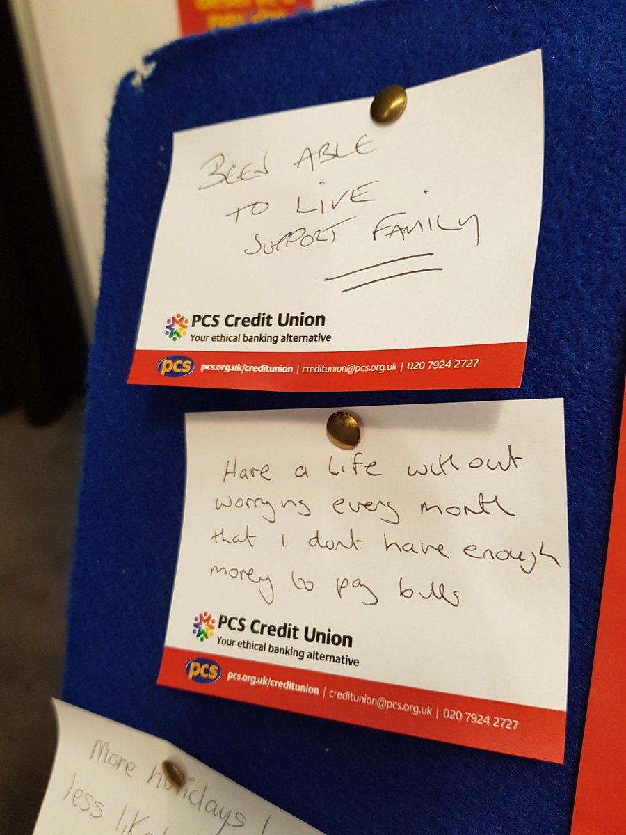 More comments from our pay wall asking- what would a 5% rise mean to you? #CivilServiceLive <a href="/pcs_union/">PCS Union (pcs.org.uk)</a>