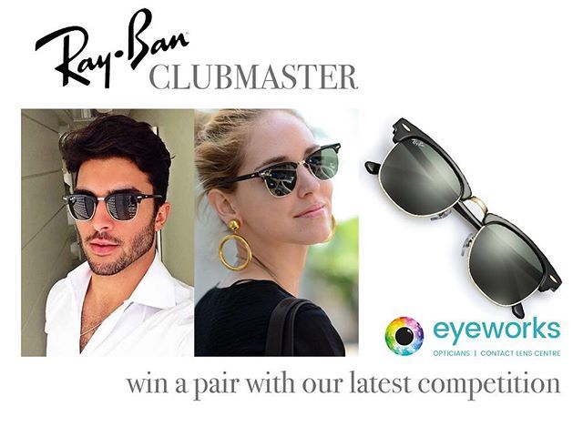 eyeworks2020's tweet photo. ****It’s Competition Time****
To enter all you need to do is LIKE our Facebook Page AND Share this Post. Search for Eyeworks Optical Limited. No purchase necessary and competition closes Saturday 30th June 2018. Good Luck #eyeworksoptical #rayban #clu… https://t.co/QLUExOL0z7 https://t.co/XFFn8OObkJ