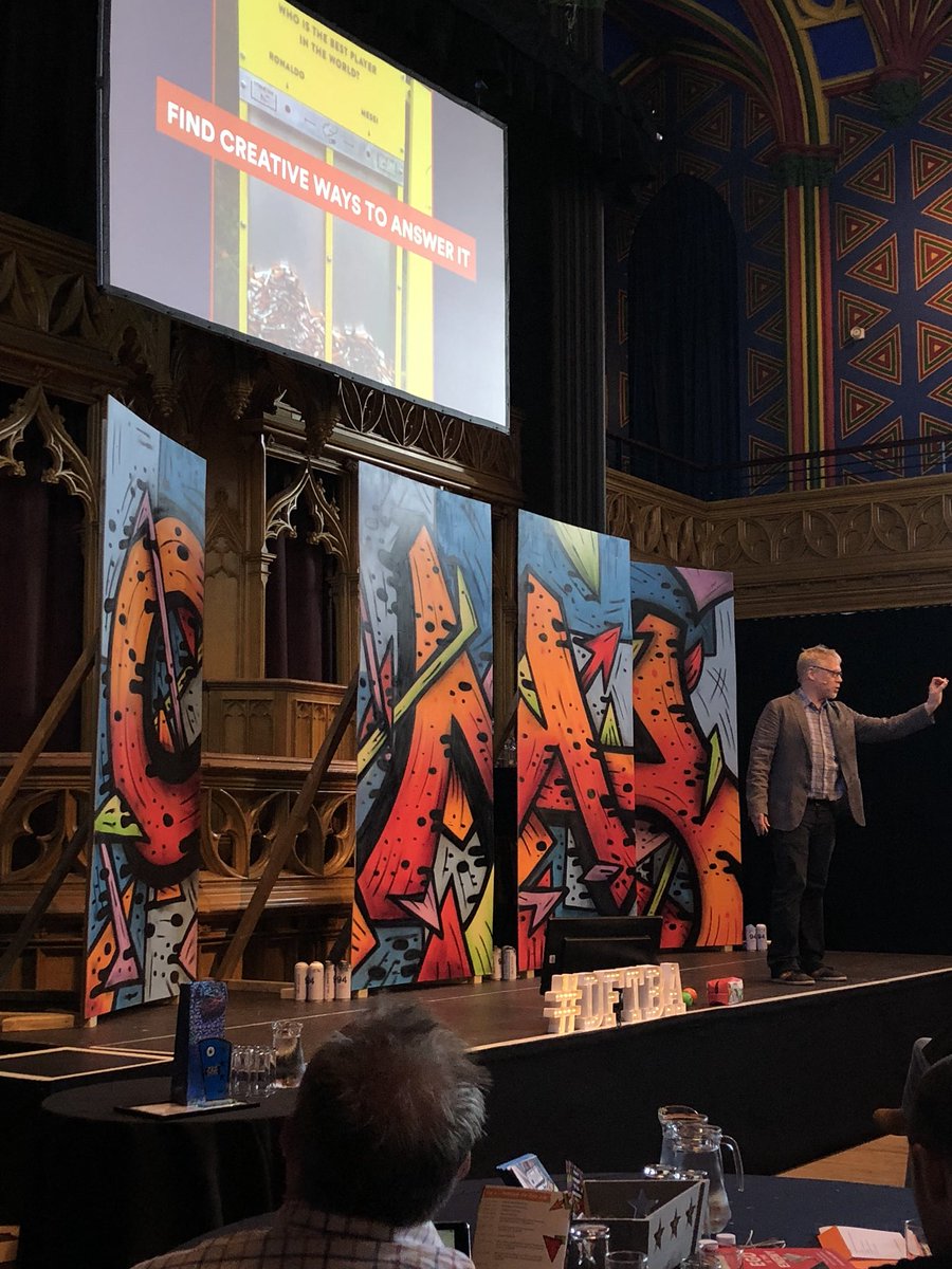 annhandley's tweet photo. “Find interesting, creative ways to answer customer questions” @jonburkhart #firecrackerquestions #CMALive18 https://t.co/8dKhdvY4I6