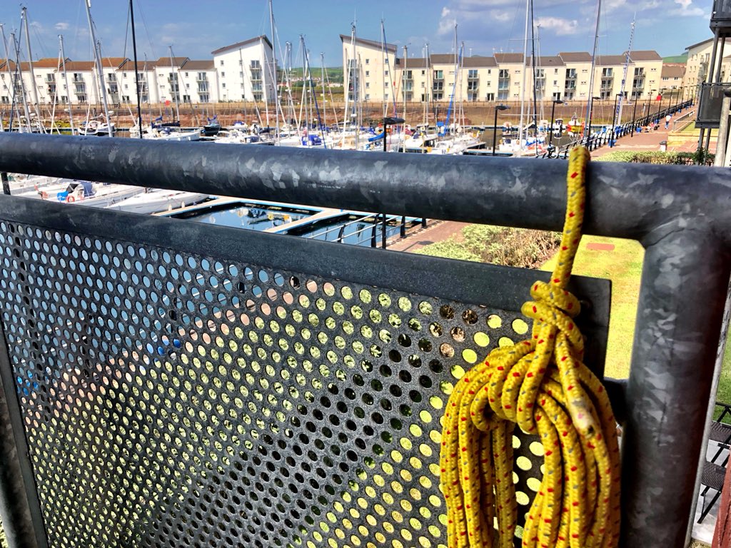 CGA_Kev's tweet photo. The #MarinaLife essential that is some @Safequip_Ltd floating line on the balcony just incase something unfolds whilst sitting relaxing admiring the view π#BalconyEssentials #SafeQuip https://t.co/9MeyAXAxOn