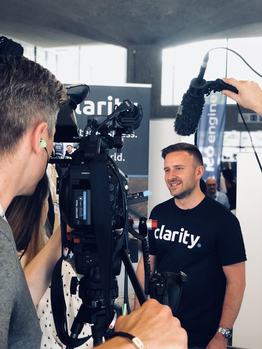 amy__hayes's tweet photo. Day 2 of #ICOrace with @theCLRTYproject
Final Pitch ✅
TV interviews ✅
Exhibition ✅
Results 🤞🏽
Prize now includes a Lamborghini... shame @liambrignull can’t drive incase we win... 😜
#BlockchainForGood
#Girlbehindthecamera https://t.co/6p1Zib68VJ