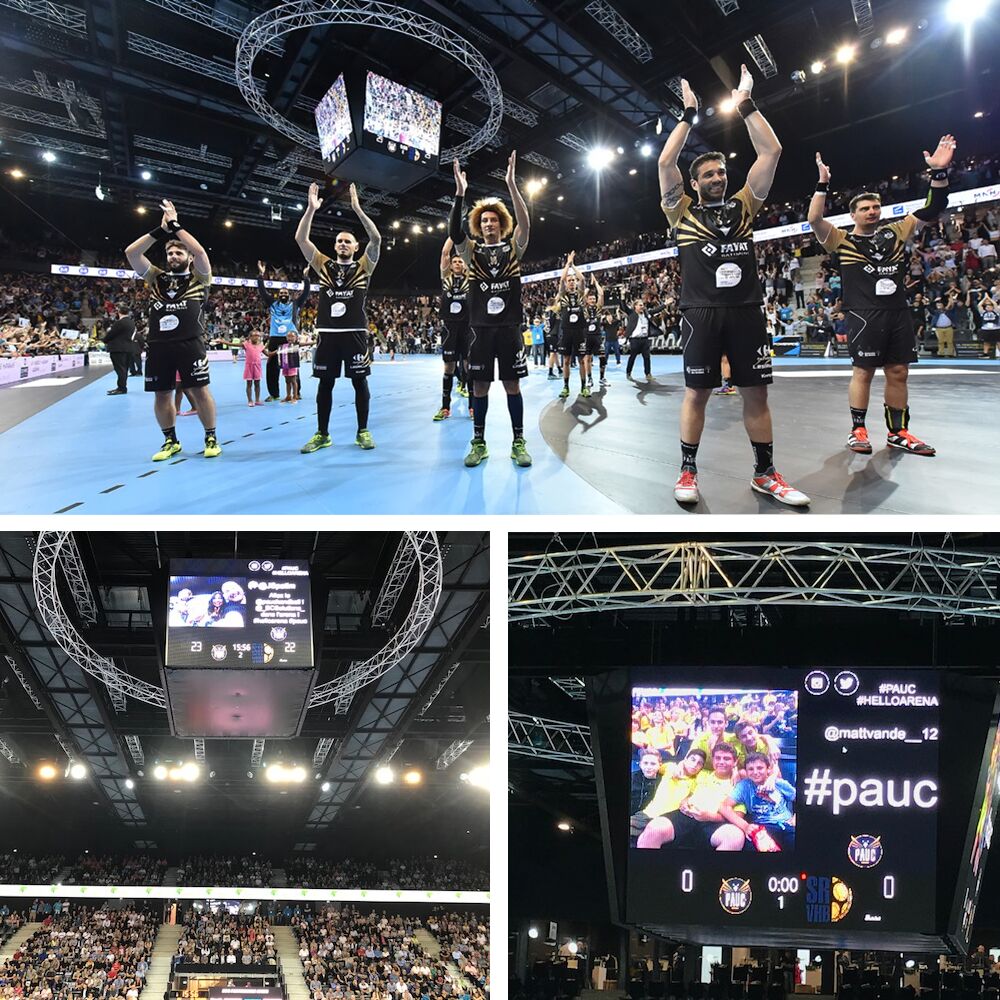 Interactive Wall (@interactwall) on Twitter photo Jeudi dernier les supporters du <a href="/pauchandball/">PAUC HANDBALL</a> ont pu encourager leur équipe favorite depuis l'un de nos murs interactif ! 🤾♂️
Match décisif lors duquel ils se sont qualifiés face à Saint Raphael pour la coupe d'Europe !
Bravo pour ce joli match 👏 Jeudi dernier les supporters du <a href="/pauchandball/">PAUC HANDBALL</a> ont pu encourager leur équipe favorite depuis l'un de nos murs interactif ! 🤾♂️
Match décisif lors duquel ils se sont qualifiés face à Saint Raphael pour la coupe d'Europe !
Bravo pour ce joli match 👏