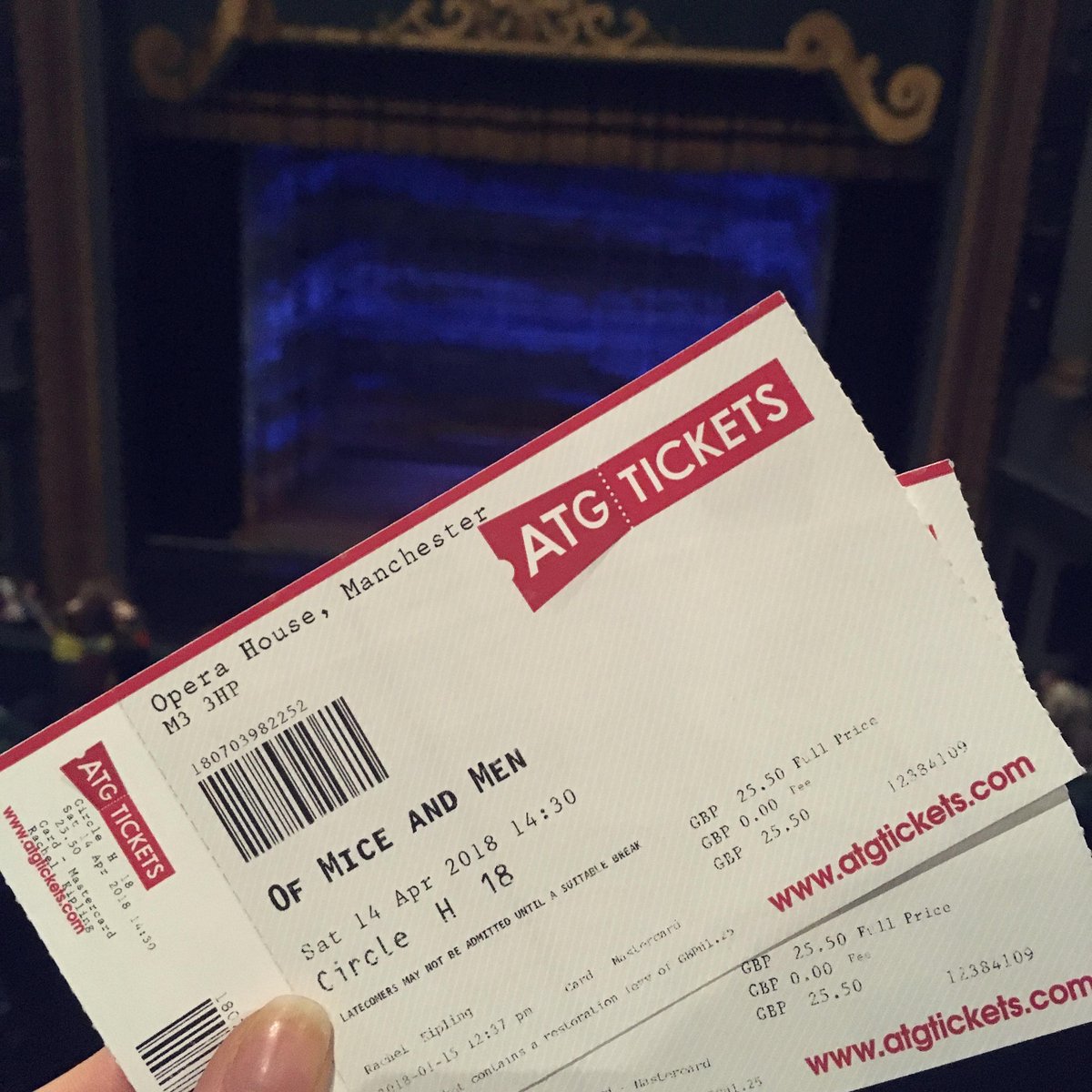 Another trip … This time to Manchester Opera house! This was another great trip where the students experienced one of our favourite pieces of theatre – Of Mice and Men! 
#TheatreLife #Throwback #NCOPWeekOfAction <a href="/MiceMenplay/">Of Mice And Men Tour</a>