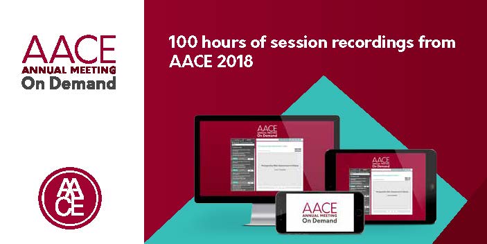 TheAACE's tweet photo. Did you miss #AACE2018 sessions? Were you unable to attend? No worries! HERE'S YOUR CHANCE to experience the 27th Annual Congress anytime, anywhere, w/@TheAACE Annual Meeting On Demand. View sessions &amp; earn CME credits when &amp; where it's convenient for you: https://t.co/bLD6YwxOQq https://t.co/jyiT5rWZYp