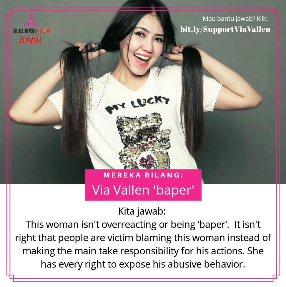 Yang ngatain survivor Dan #viavallen baper. Nih dukungan dari riser, viralkan! 
#metoo #sayajuga #beranibicara