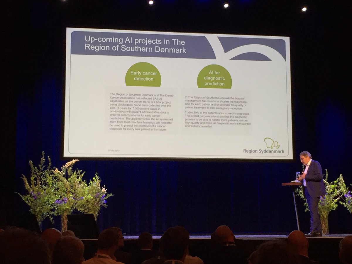 BSkriver's tweet image. #Sasbf18 - such a convincing story by @Peder_Jest on #sasanalytics used in practice to deliver #PatientSafety