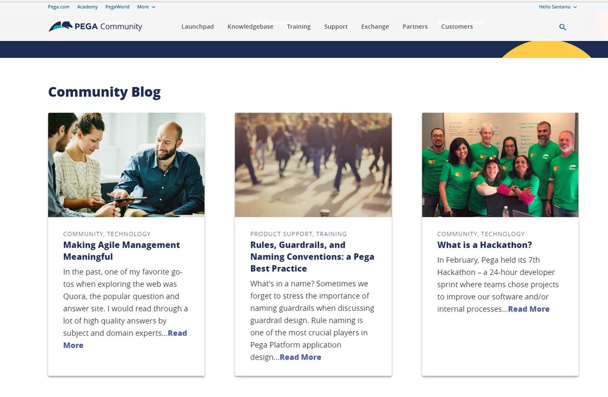 SantanuSpeaks's tweet photo. That moment when my blog featured on first page of community site.
#LifeAtPega #ProudMoment #PegaDevelopers
https://t.co/NAB1VC78eM https://t.co/7iCZNNddfG