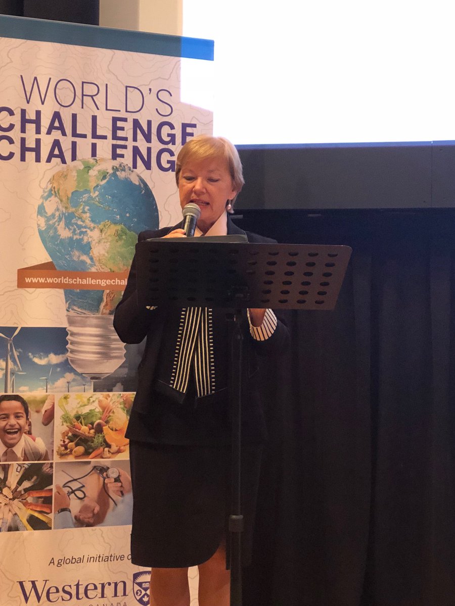 westernuProvost's tweet photo. #westernu we are underway at the Worlds Challenge Challenge!!  Carol Stevenson. MC https://t.co/QHTO9ENUj6