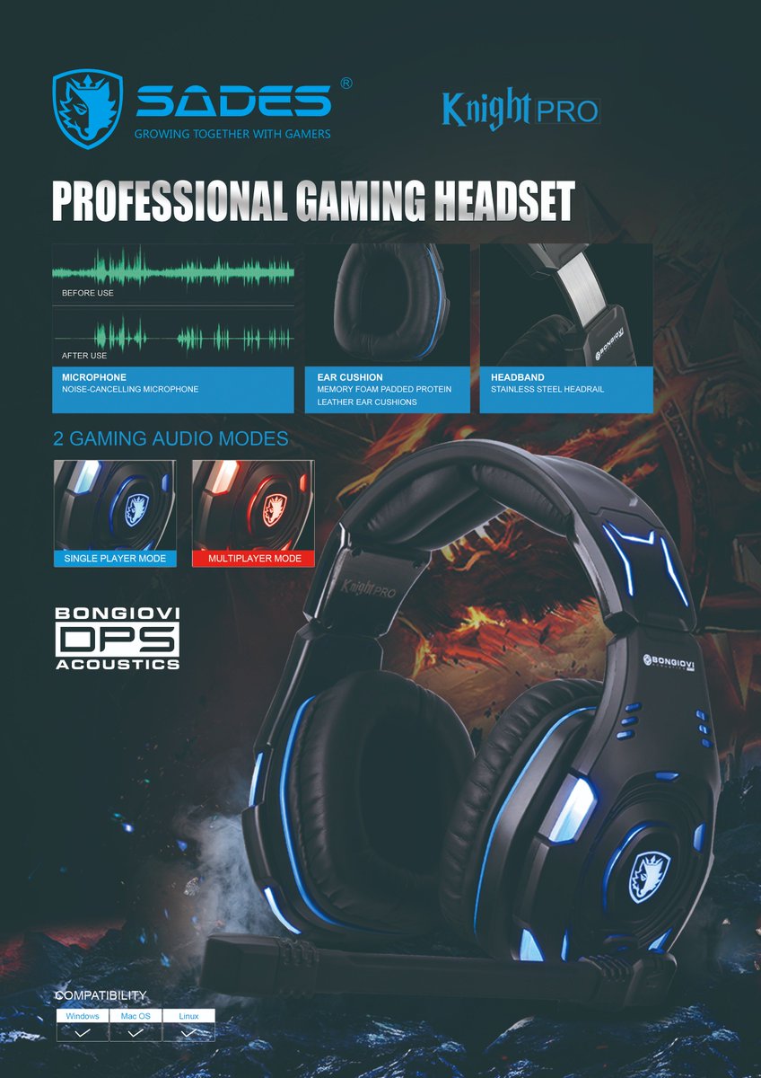 SADESGG's tweet photo. Special Offer from June 7th - June 17th! 

Use promo code at checkout : TSGAMERS

https://t.co/L8UrlS40kJ … …

Get 5% off the SADES Knight Pro Gaming Headset and proceeds will be donated to @StJude during the marathon! #TSG10 #E32018 #e3 https://t.co/WzZXl6i45I