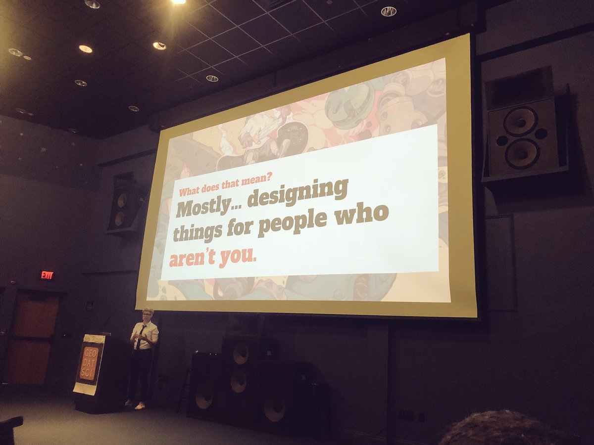 jennyspatial's tweet photo. learning how to effectively implement user-driven design at #geodatsci with @MLDibbs https://t.co/SxQYQmAnij