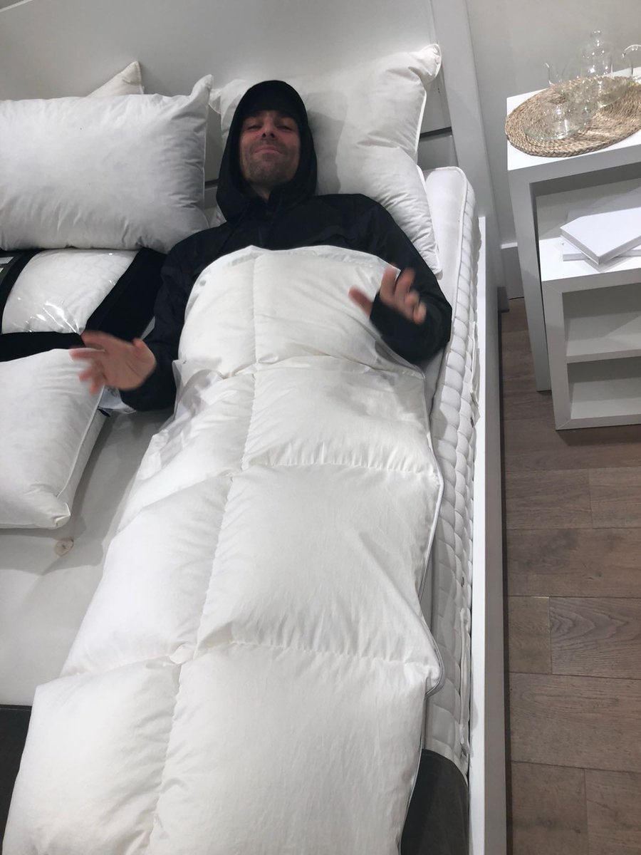 liamgallagher's tweet photo. Please don’t wake me, no don’t shake me. Leave me where I am. I’m only sleeping LG x https://t.co/TkFqc2phtO