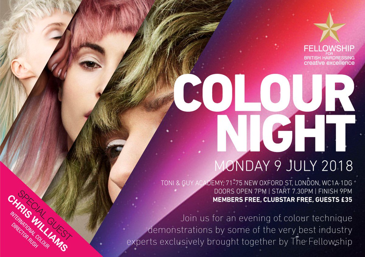 fellowshiphair's tweet photo. Colour Night 9 July line-up announced!  - https://t.co/Q7CDiANCIc https://t.co/cHAzvu8vHI