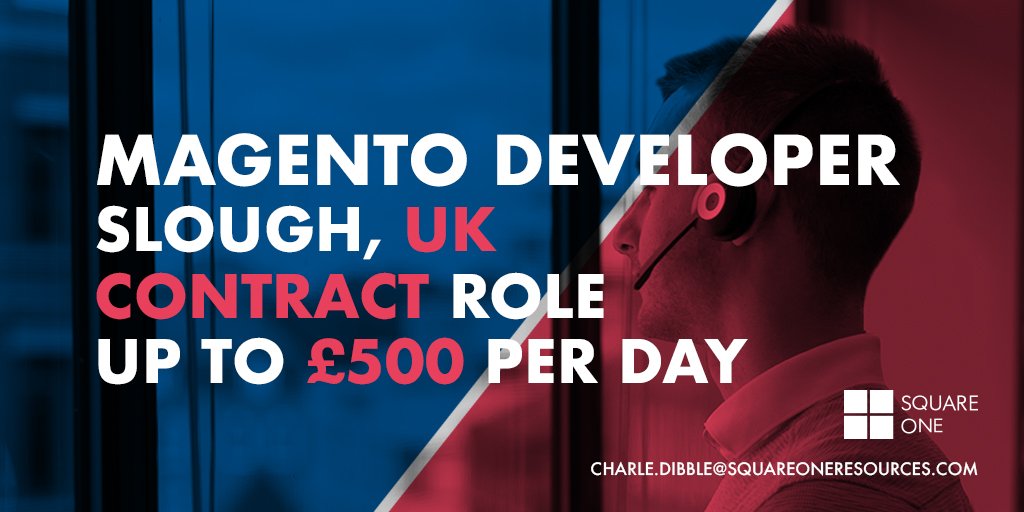 SQ1Pharma's tweet photo. A company in Slough is looking for a Magento Developer. Earn up to £500 per day. Find out more: https://t.co/JGxLOIEeoN #ITRecruitment #IT #SquareOne https://t.co/daY49vcJlV