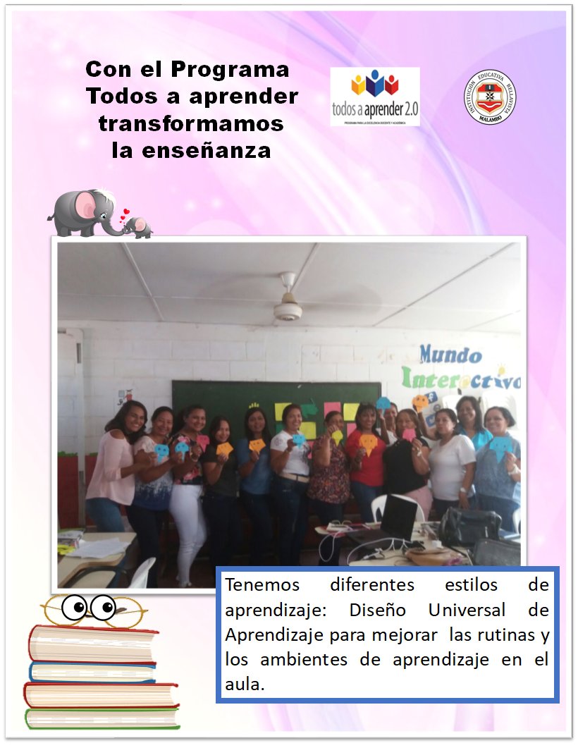 Mariamargaritra's tweet photo. #PTATransforma Porque nuestros niños y nuestras niñas mejoran los aprendizajes si tenemos en cuenta sus estilos. @mineducacion @Yanethgiha @PTA_Colombia @infopresidencia https://t.co/ugXe5Yr0KB