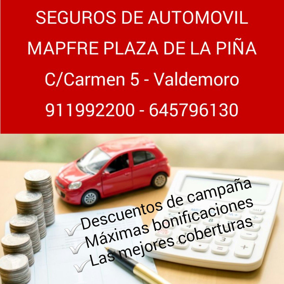 mapfreplazapina's tweet photo. Comparar el seguro de tu automóvil es muy sencillo. Ahorra y obtén las mejores coberturas con Mapfre. Consúltanos! https://t.co/FaQBvfyJQJ
