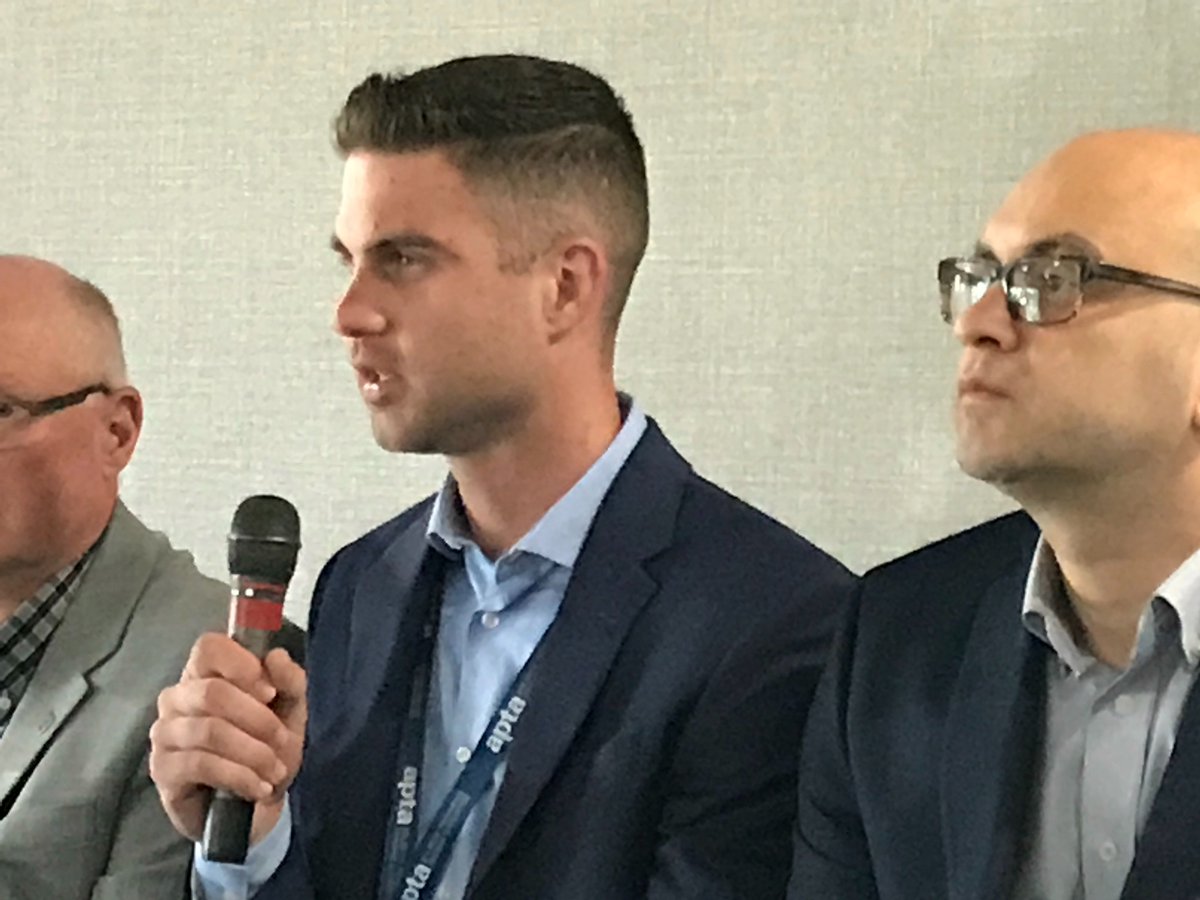 InnovCanada's tweet photo. #TechTalent2018  Jake Cooper, Navistar Canada, talks about next generation analytics coming to trucks @APTA_Trucking https://t.co/AWWFNDv2aD