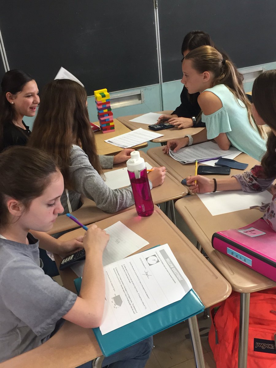 mmaymath15's tweet photo. Jenga finals review day! Each color represents a different unit. In order to move the piece you have to answer the question correctly. #mathisfun @SCSD_AMS https://t.co/iEXfVv92GQ
