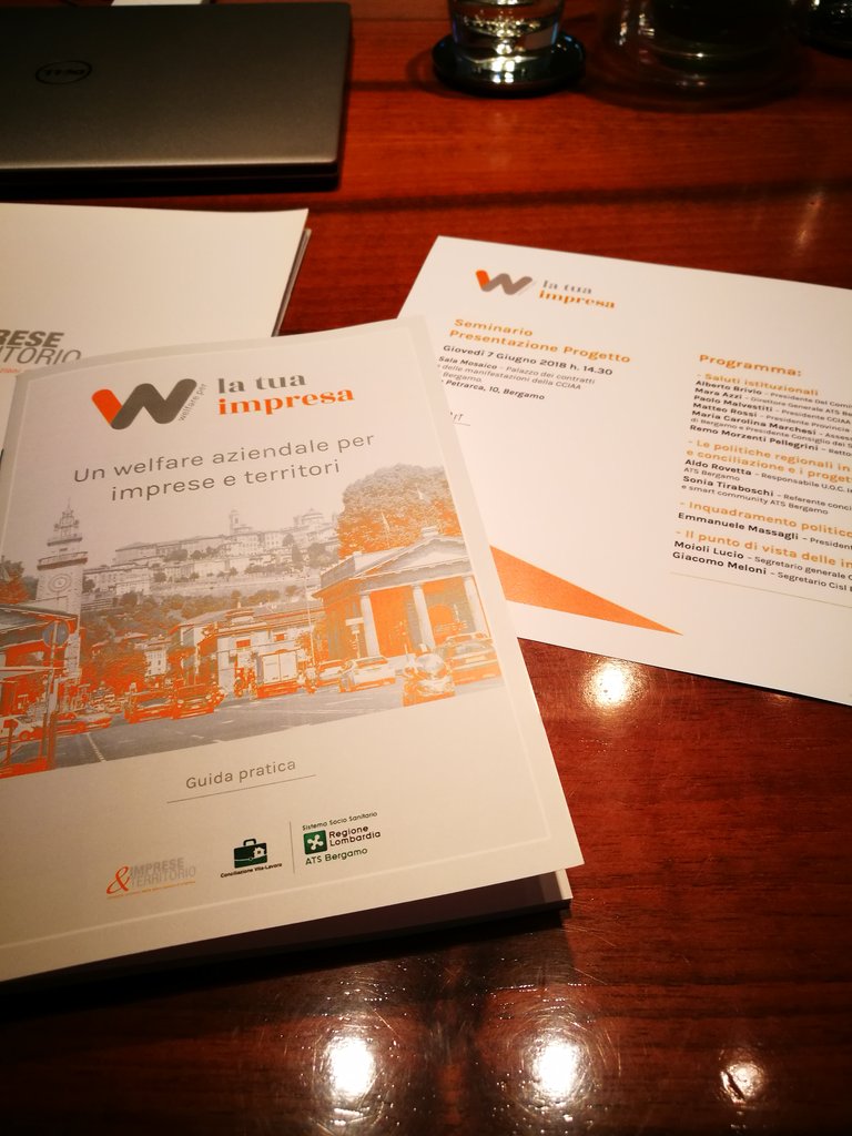 EMassagli's tweet photo. Ora con Imprese&amp;Territorio #Bergamo per presentare l'agile guida al #welfareaziendale curata da @adaptland e @aiwa_welfare. La troverete qui: https://t.co/0m8Kj1XKUX https://t.co/pR0uYz5Ct1