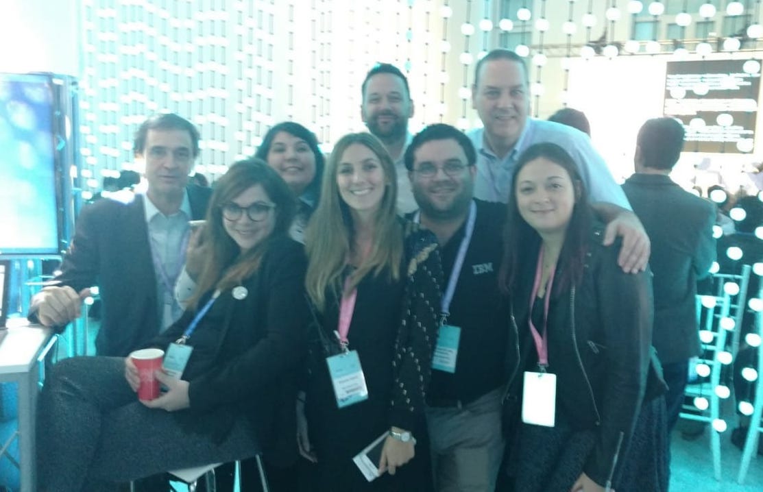 antuar's tweet photo. Brilliant 2 days at IBM Think Argentina. Great content, conversations and collaborations.  Special thanks to Fernando Larralde  IBM #Branchtransformation #Antuar @IBMArgentina @IBMTHINKFinance https://t.co/DVbTVE2Epl
